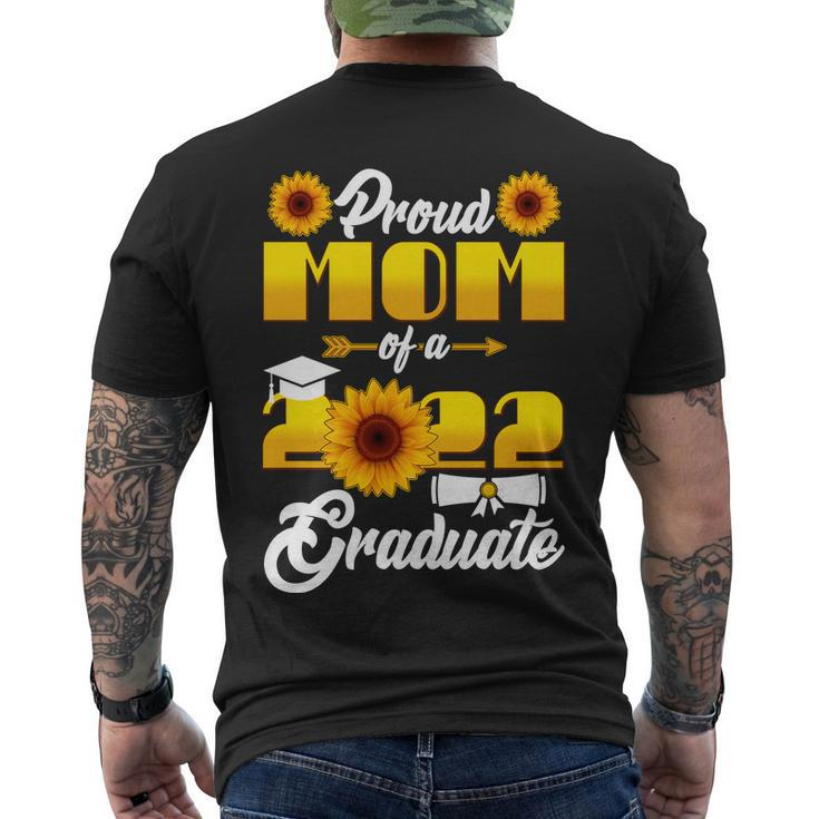 Proud Mom Of A 2022 Graduate Sunflowers Tshirt Men's Crewneck Short Sleeve Back Print T-shirt