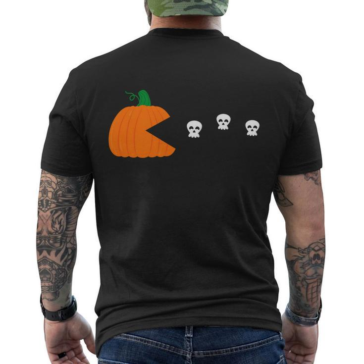Pumpkin Ghost Boo Halloween Quote V2 Men's Crewneck Short Sleeve Back Print T-shirt