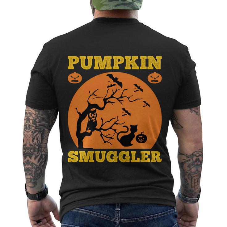 Pumpkin Smuggler Funny Halloween Quote Men's Crewneck Short Sleeve Back Print T-shirt