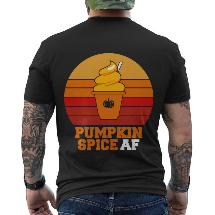Pumpkin Spice Af Halloween Quote Men's Crewneck Short Sleeve Back Print T-shirt