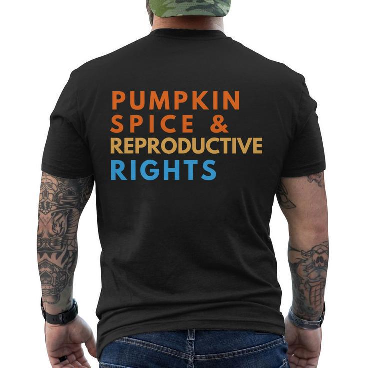 Pumpkin Spice And Reproductive Rights For Halloween Party Gift Men's Crewneck Short Sleeve Back Print T-shirt