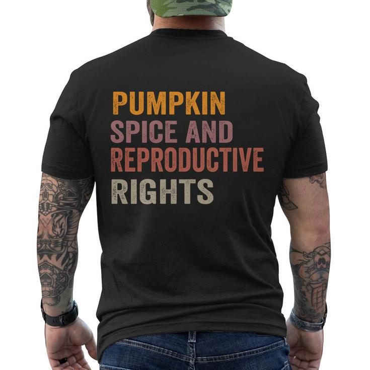 Pumpkin Spice And Reproductive Rights Gift V6 Men's Crewneck Short Sleeve Back Print T-shirt