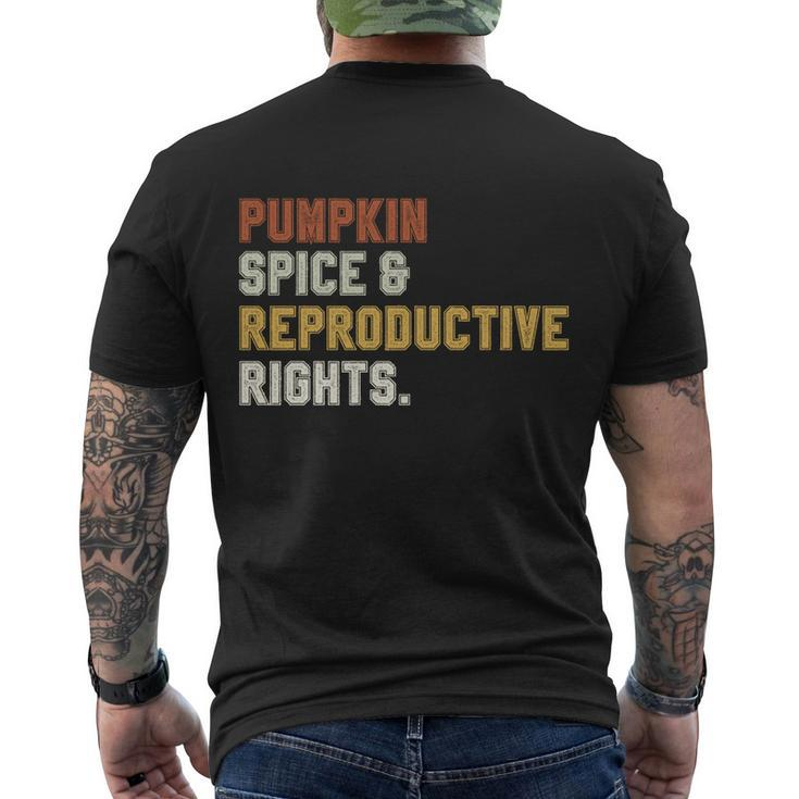 Pumpkin Spice Reproductive Rights Gift V11 Men's Crewneck Short Sleeve Back Print T-shirt