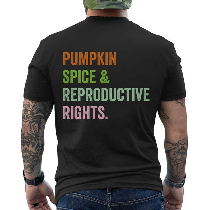 Pumpkin Spice Reproductive Rights Pro Choice Feminist Rights Gift V3 Men's Crewneck Short Sleeve Back Print T-shirt
