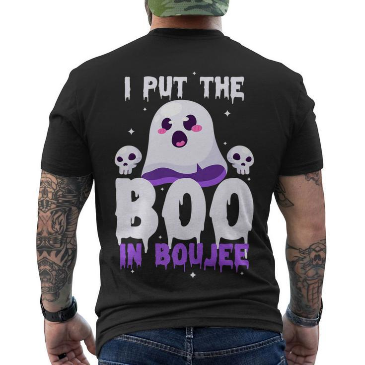 I Put The Boo In Boujee Cute Ghost Halloween Men's T-shirt Back Print