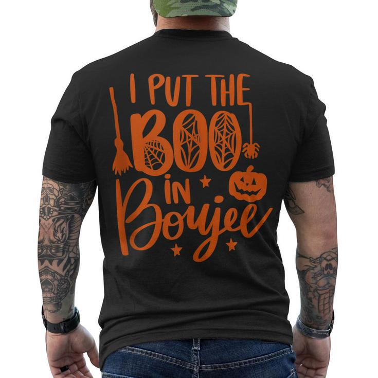 I Put The Boo In Boujee Halloween Cute Men's T-shirt Back Print