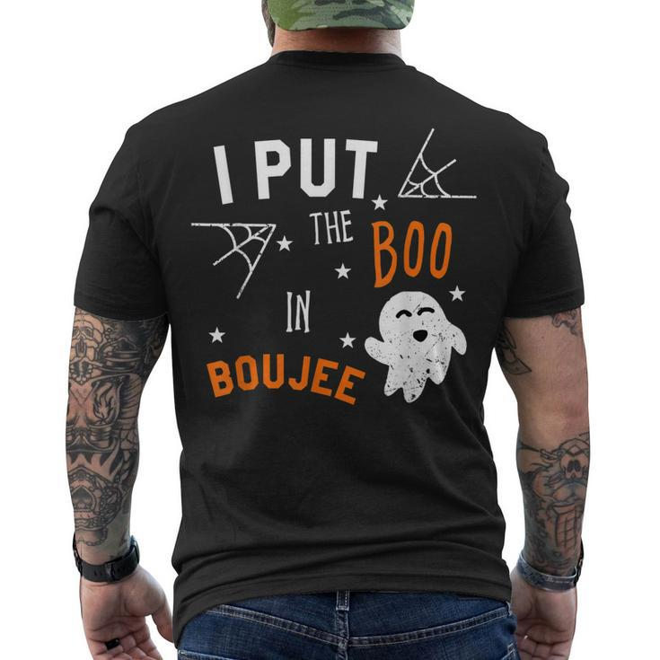 I Put Boo In Boujee Halloween Boo Ghost Men's T-shirt Back Print