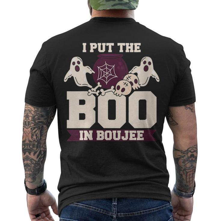 I Put The Boo In Boujee Boo Halloween Party Men's T-shirt Back Print
