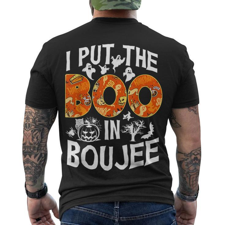 I Put The Boo In Boujee Happy Halloween Men's T-shirt Back Print