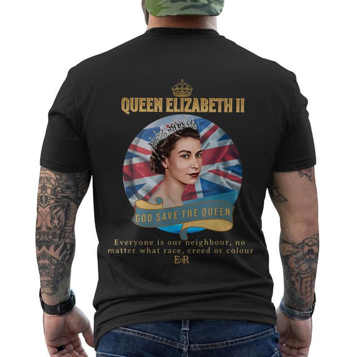 Queens Platinum Jubilee Celebration Men's Crewneck Short Sleeve Back Print T-shirt
