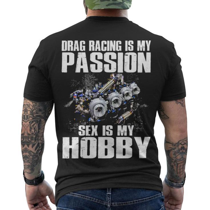 Racing Is My Passion Men's Crewneck Short Sleeve Back Print T-shirt