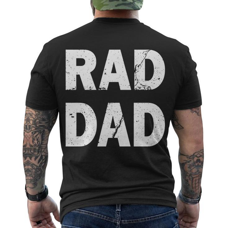 Rad Dad Tshirt Men's Crewneck Short Sleeve Back Print T-shirt