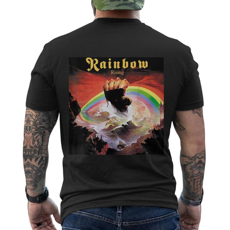Rainbow Band Rising 2021 Mendagrii Men's Crewneck Short Sleeve Back Print T-shirt
