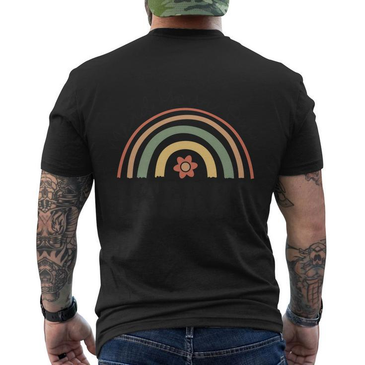Rainbow Mind You Own Uterus 1973 Pro Roe Men's Crewneck Short Sleeve Back Print T-shirt