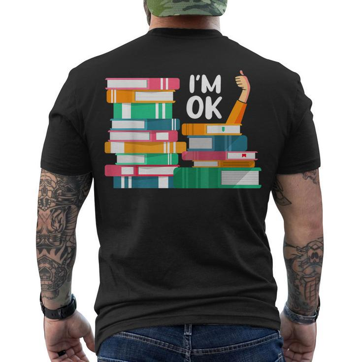 Reading Book Lovers Im Ok National Book Lovers Day Men's T-shirt Back Print