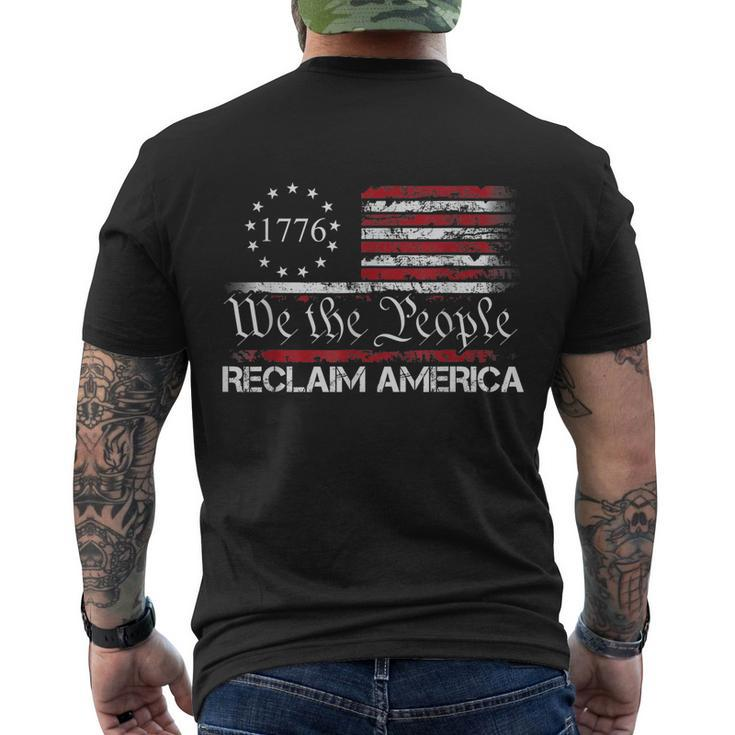 Reclaim America Men's Crewneck Short Sleeve Back Print T-shirt