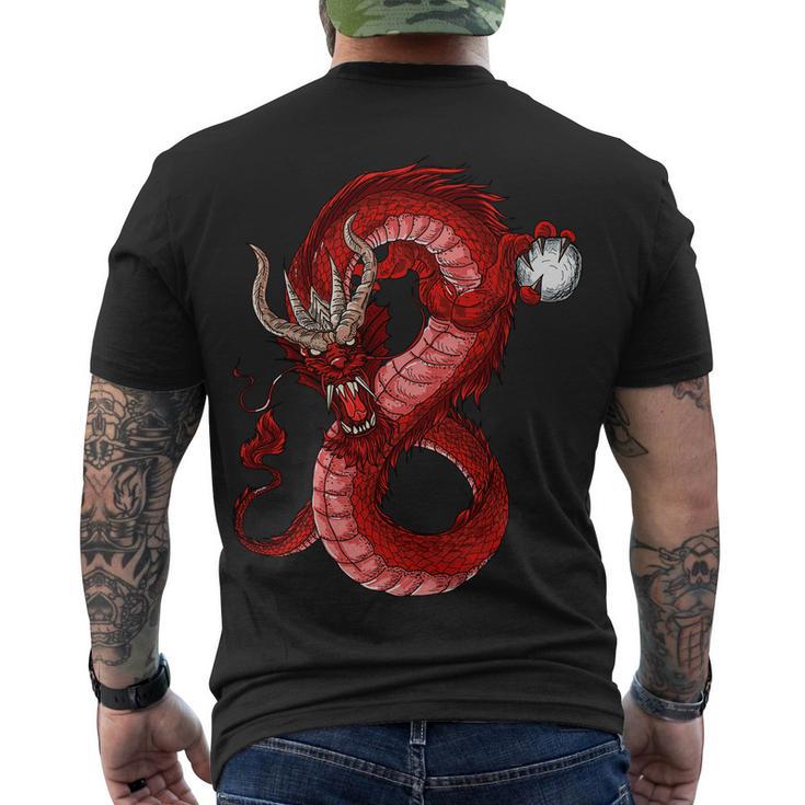 Red Dragon V2 Men's Crewneck Short Sleeve Back Print T-shirt