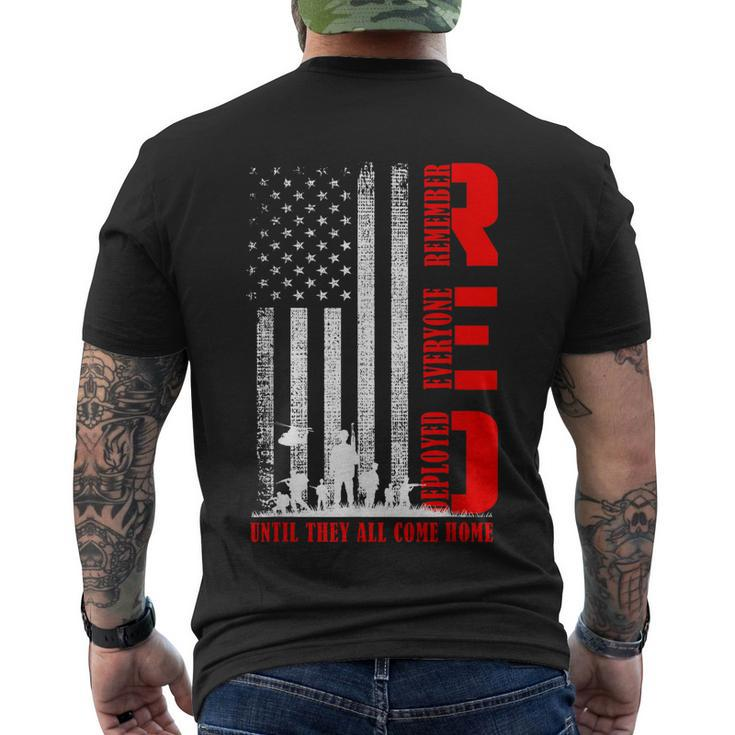 Red Friday Military Us Army Remember Erveryone Deployed Men's Crewneck Short Sleeve Back Print T-shirt