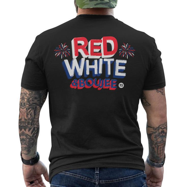 Red White And Boujee 4Th Of July Patriotic July Fourth V2 Men's T-shirt Back Print