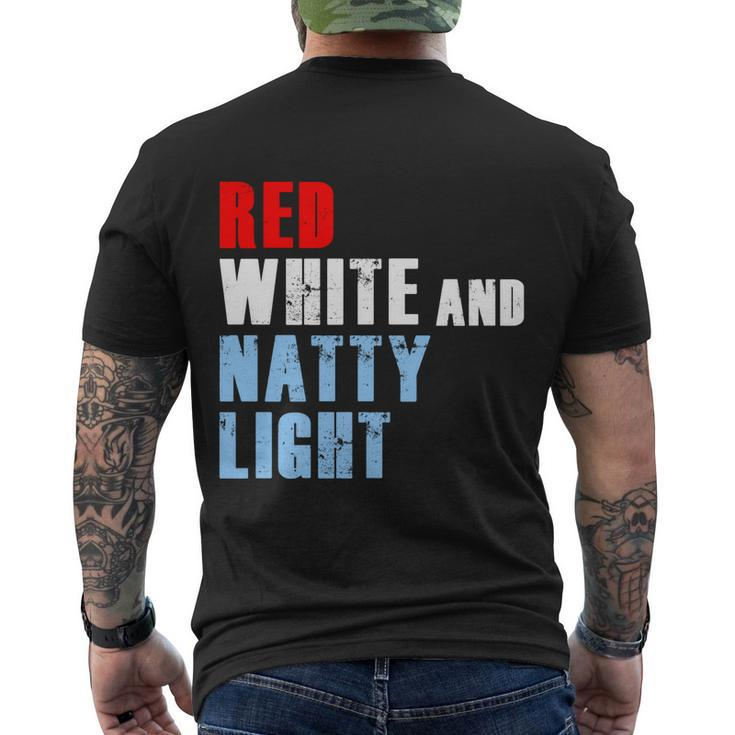 Red White Natty Light For Mens Womens 4Th Of July Men's Crewneck Short Sleeve Back Print T-shirt