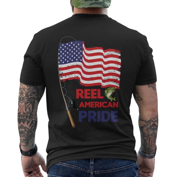 Reel American Pride 4Th Of July Fishing Men's Crewneck Short Sleeve Back Print T-shirt