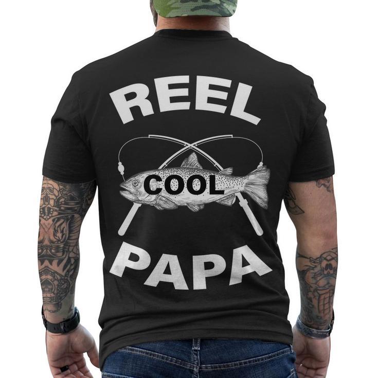 Reel Cool Papa Tshirt Men's Crewneck Short Sleeve Back Print T-shirt