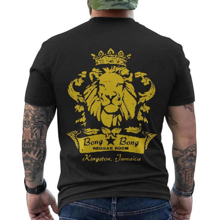Reggae Lion Bar Tshirt Men's Crewneck Short Sleeve Back Print T-shirt