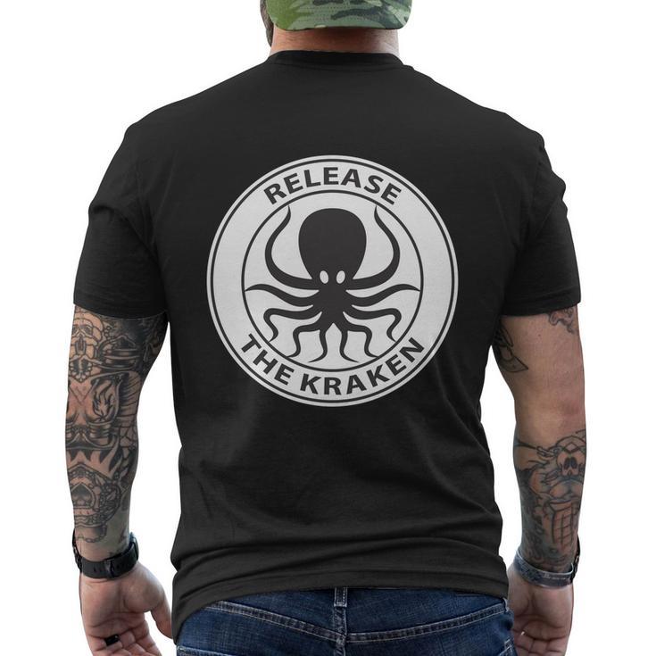 Release The Kraken Men's Crewneck Short Sleeve Back Print T-shirt