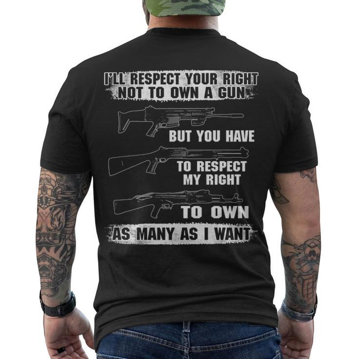 Respect My Right Men's Crewneck Short Sleeve Back Print T-shirt