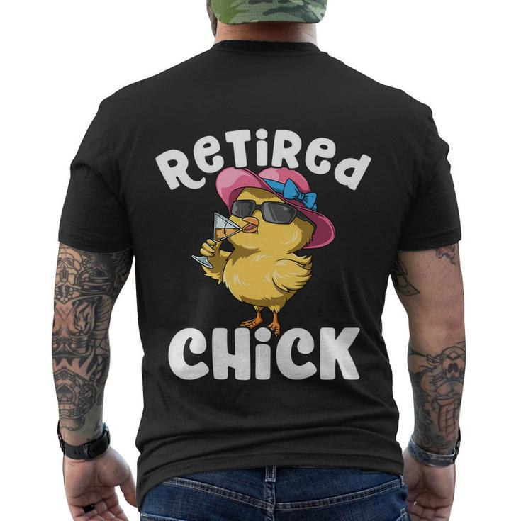Retired Chick Funny Ladies Retired Moms Retirement Meaningful Gift Men's Crewneck Short Sleeve Back Print T-shirt