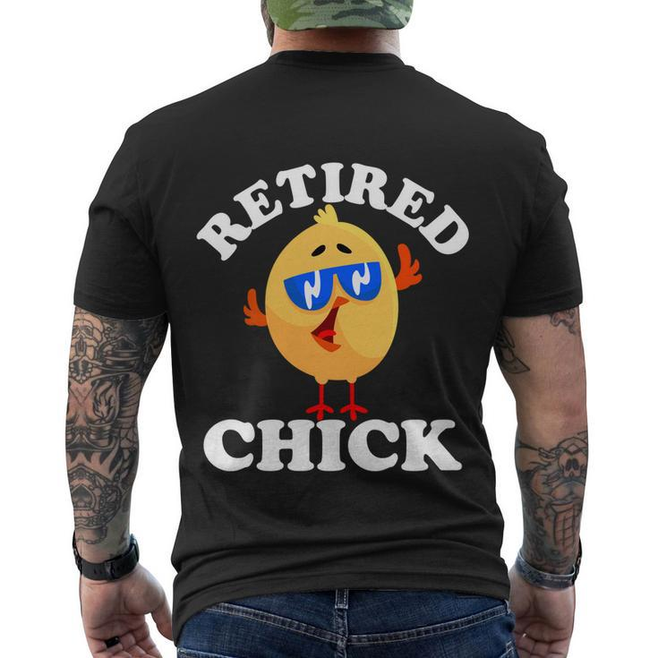 Retired Chick Nurse Chicken Retirement 2021 Colleague Funny Gift Men's Crewneck Short Sleeve Back Print T-shirt