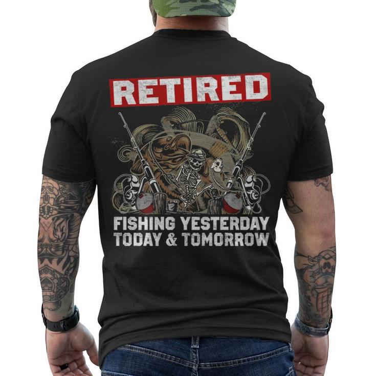 Retired Fishing Everyday Men's Crewneck Short Sleeve Back Print T-shirt