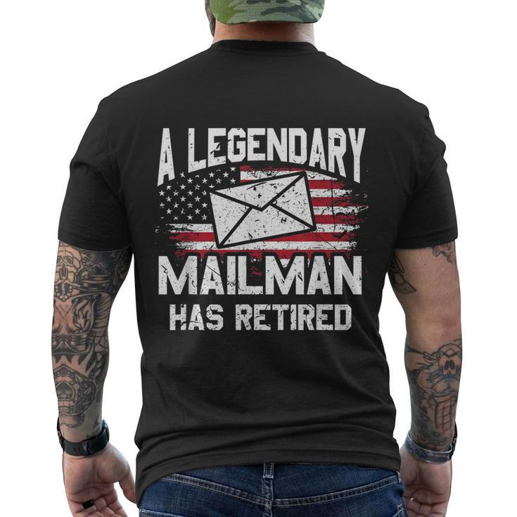 Retired Postal Worker Mailman Postman Post Office V2 Men's T-shirt Back Print