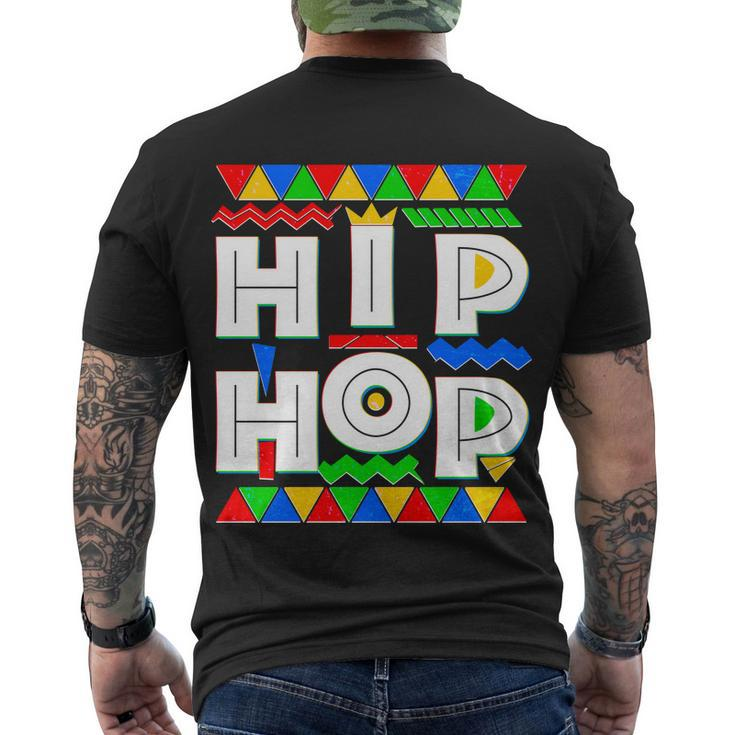 Retro 90S Hip Hop Men's Crewneck Short Sleeve Back Print T-shirt