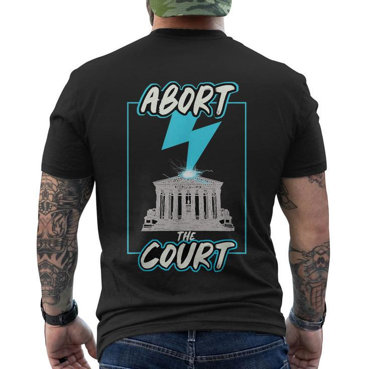 Retro Abort The Court Pro Choice Men's Crewneck Short Sleeve Back Print T-shirt