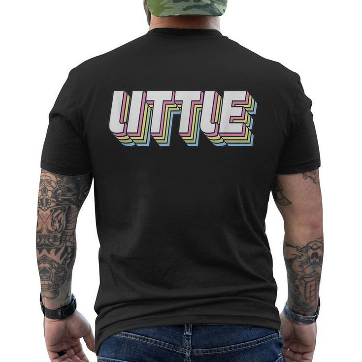Retro Big Reveal Sorority Little Sister Big Little Week Men's T-shirt Back Print