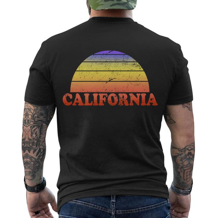 Retro California Sun V2 Men's Crewneck Short Sleeve Back Print T-shirt