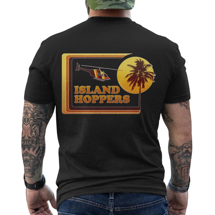 Retro Island Hoppers Tshirt Men's Crewneck Short Sleeve Back Print T-shirt