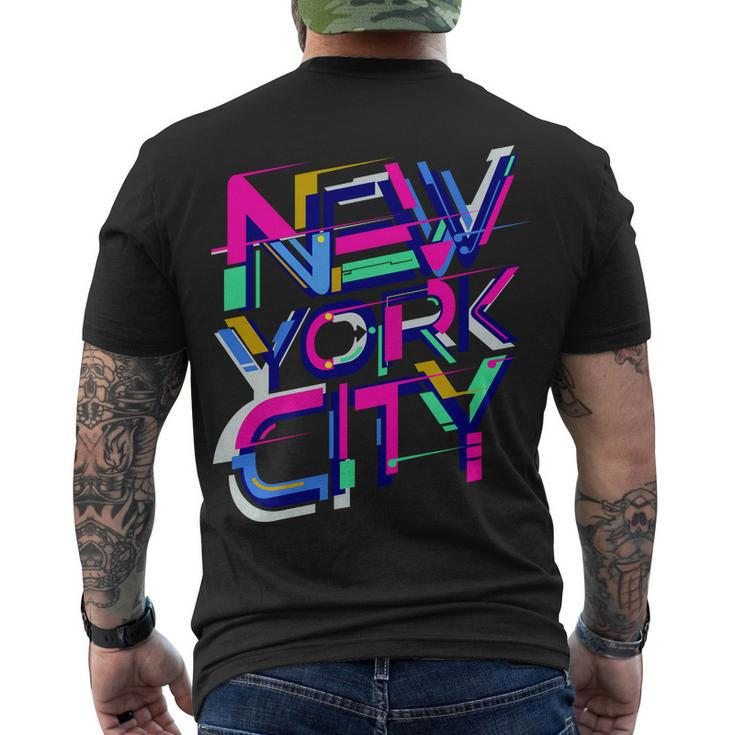Retro New York City Men's T-shirt Back Print