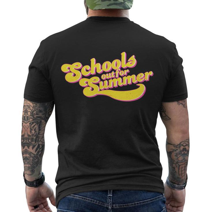Retro Schools Out For Summer Men's Crewneck Short Sleeve Back Print T-shirt