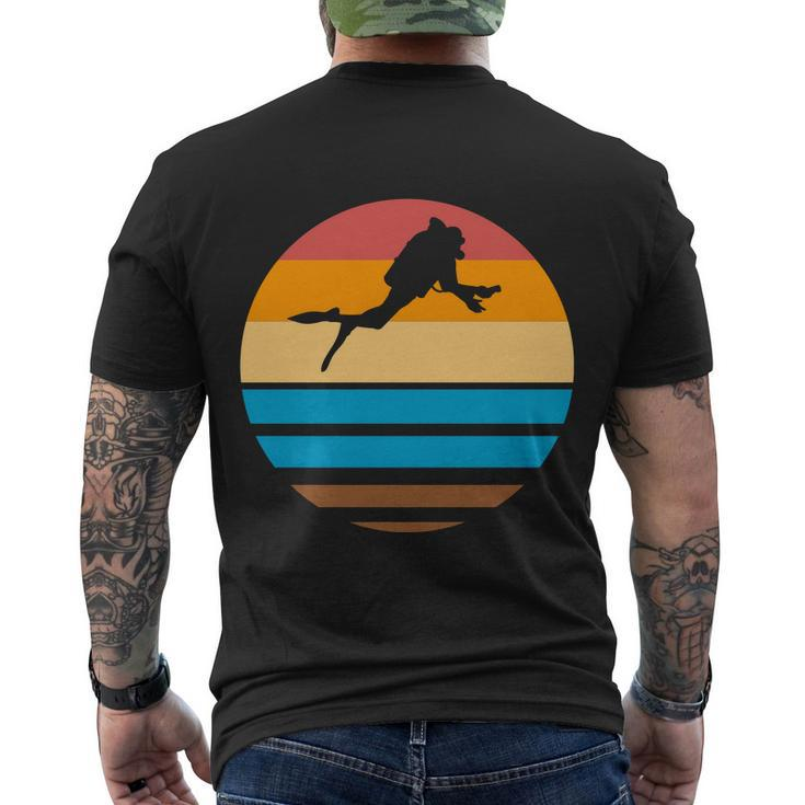 Retro Scuba Diving Men's T-shirt Back Print