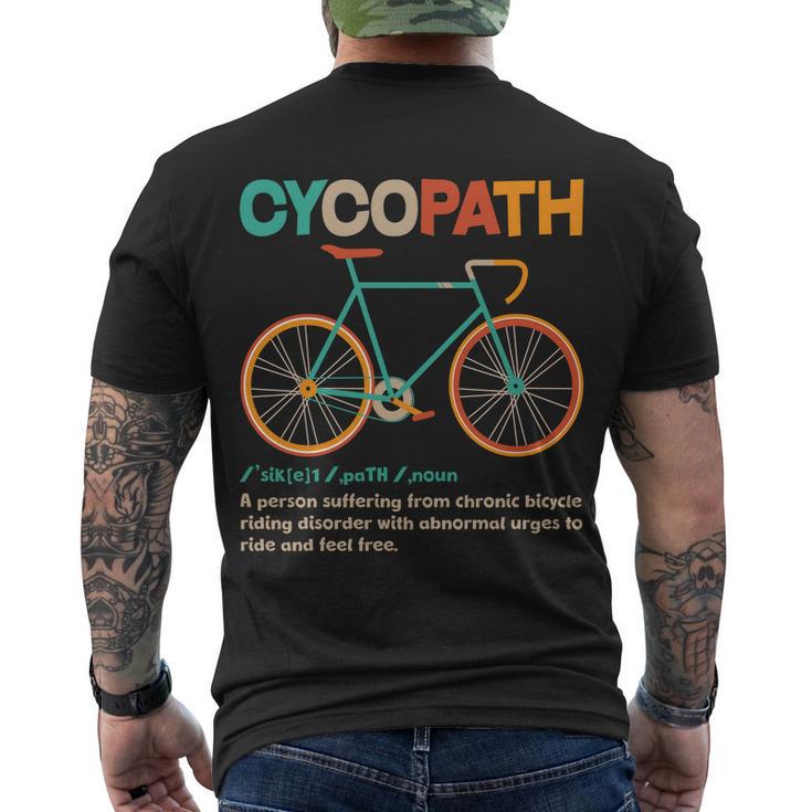 Retro Style Colors Cycopath Definition Men's Crewneck Short Sleeve Back Print T-shirt