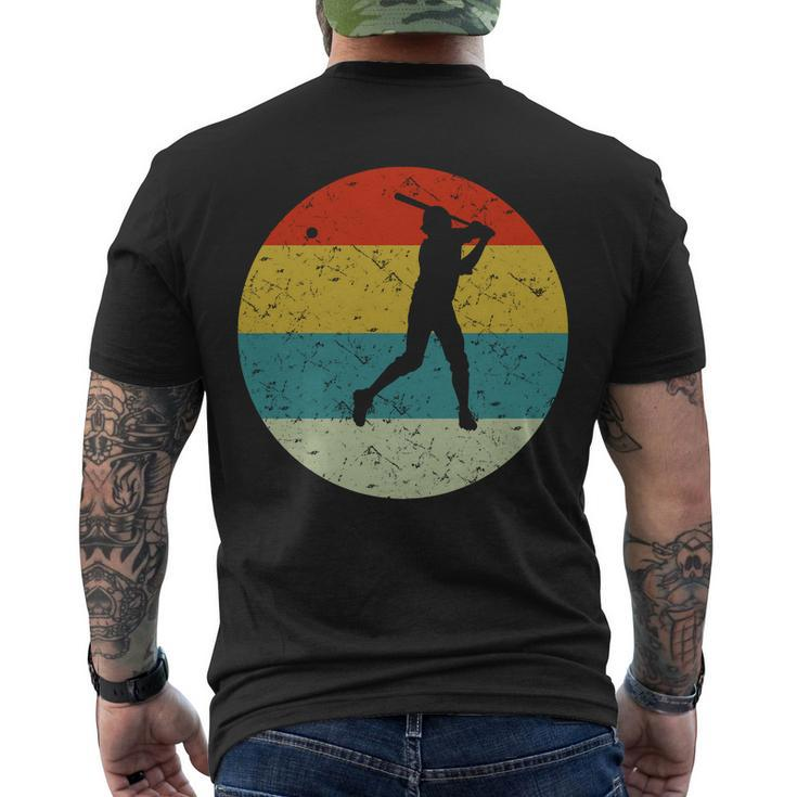 Retro Vintage Baseball Men's Crewneck Short Sleeve Back Print T-shirt