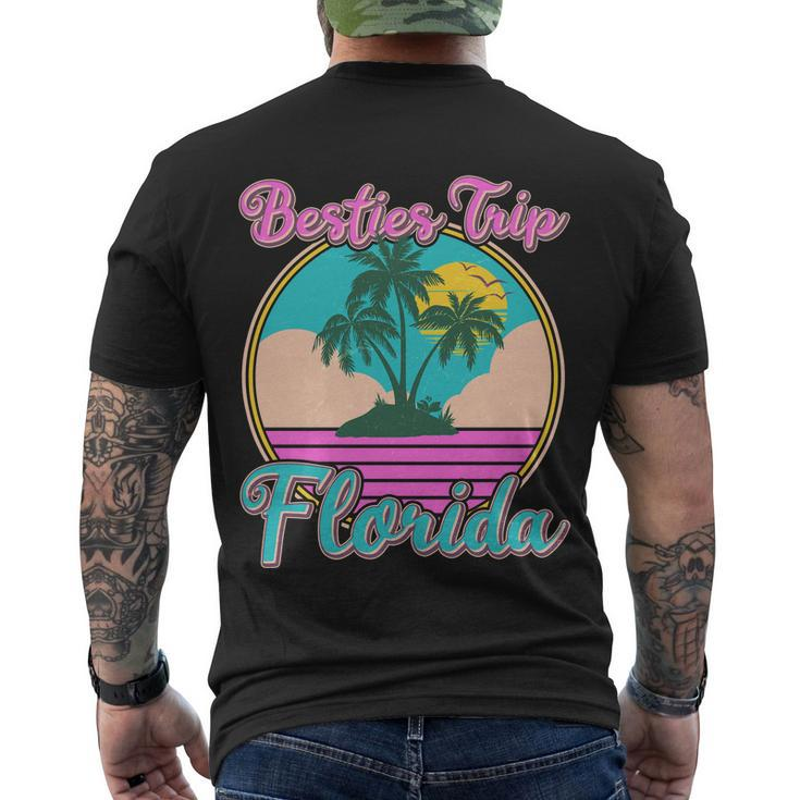 Retro Vintage Besties Trip Florida Men's Crewneck Short Sleeve Back Print T-shirt