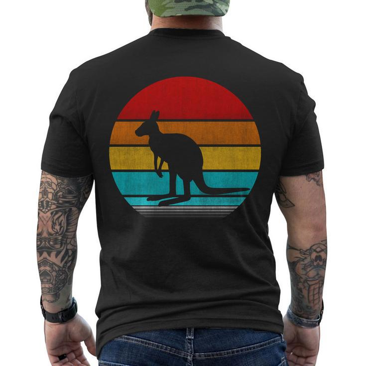 Retro Vintage Kangaroo V2 Men's Crewneck Short Sleeve Back Print T-shirt
