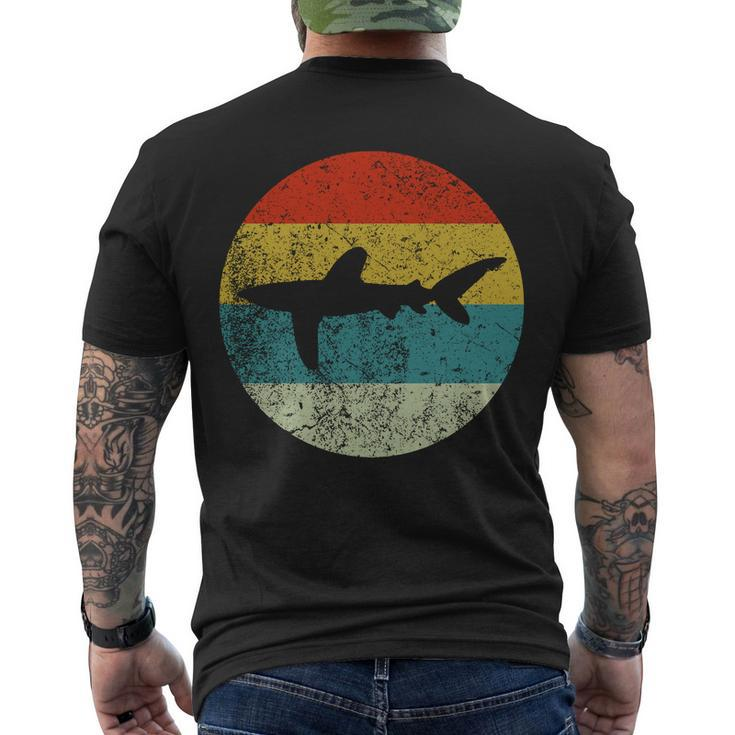 Retro Vintage Oceanic Whitetip Shark Men's Crewneck Short Sleeve Back Print T-shirt