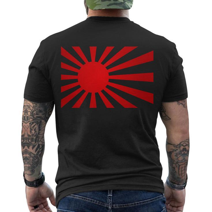 Rising Sun Flag Japan Men's Crewneck Short Sleeve Back Print T-shirt