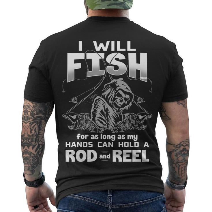 Rod And Reel Men's Crewneck Short Sleeve Back Print T-shirt
