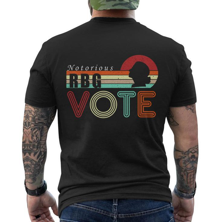 Ruth Bader Ginsburg Notorious Rbg Vote Men's Crewneck Short Sleeve Back Print T-shirt