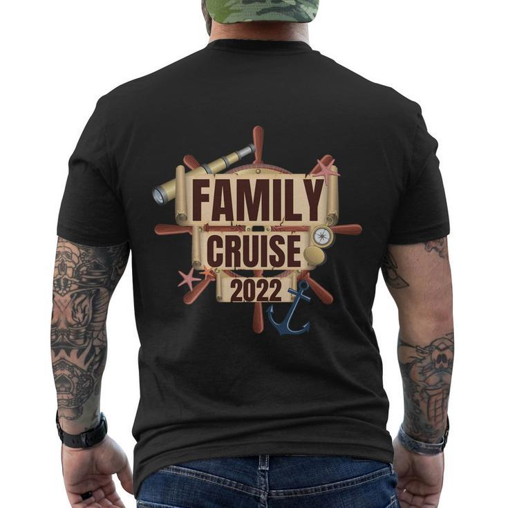 Sailing Cruising Ship Matching A Family Cruise Squad 2022 Gift Men's Crewneck Short Sleeve Back Print T-shirt